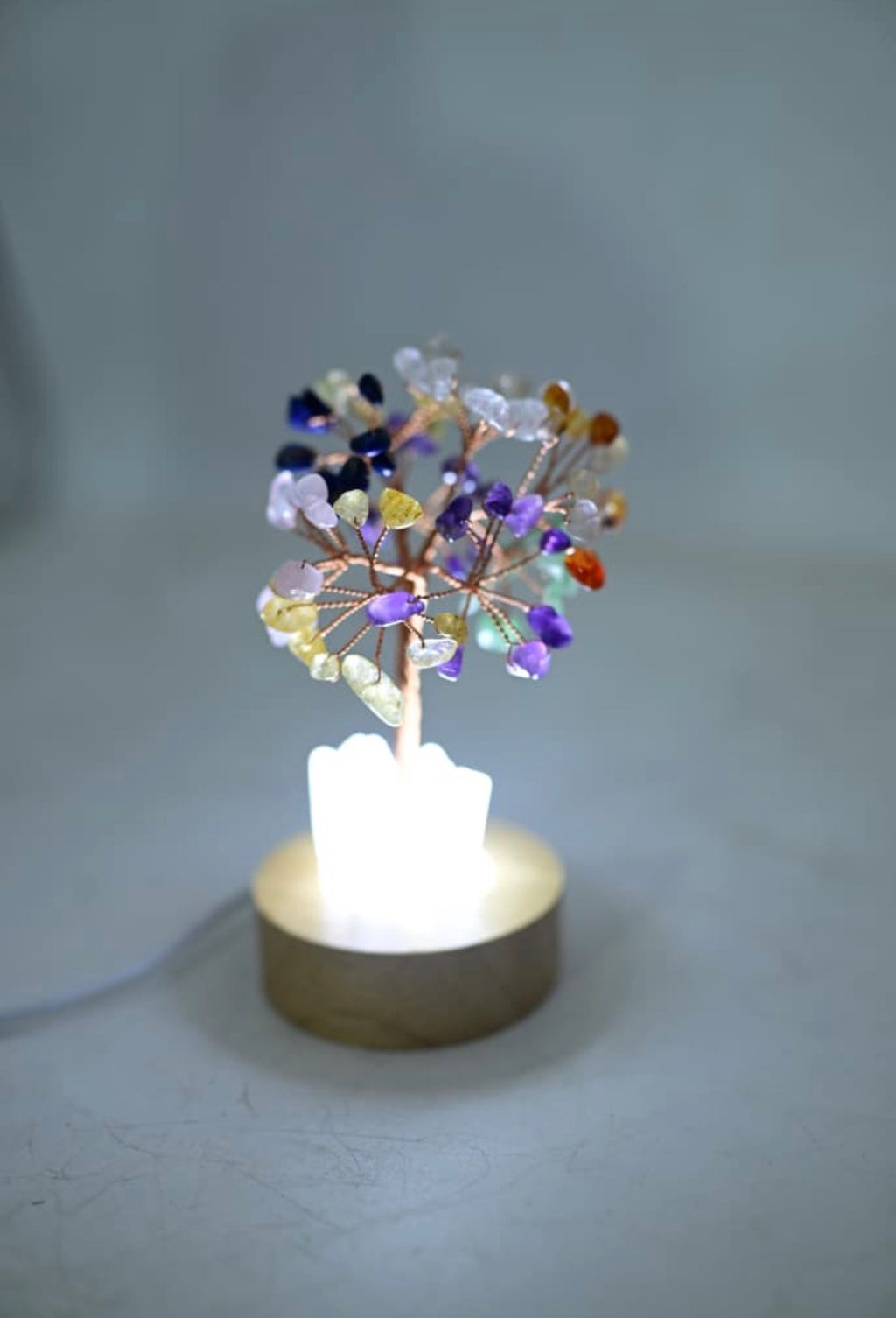 Seven Chakra Crystal Tree with LED Quartz Base
Bring balance, positivity and beautiful energy into your space