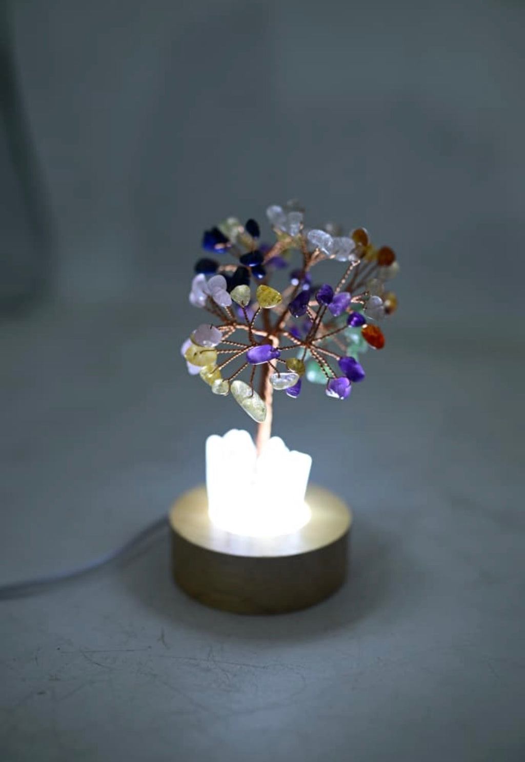 Seven Chakra Crystal Tree with LED Quartz Base
Bring balance, positivity and beautiful energy into your space
