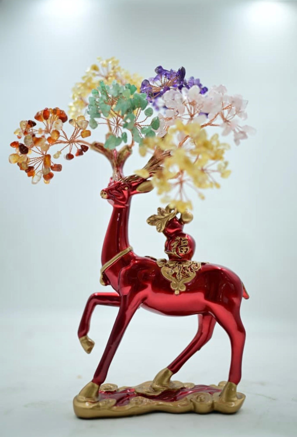 Seven Chakra Crystal Tree on Red Deer Statue

Feng Shui Red Deer with Multi-Stone Crystal Tree