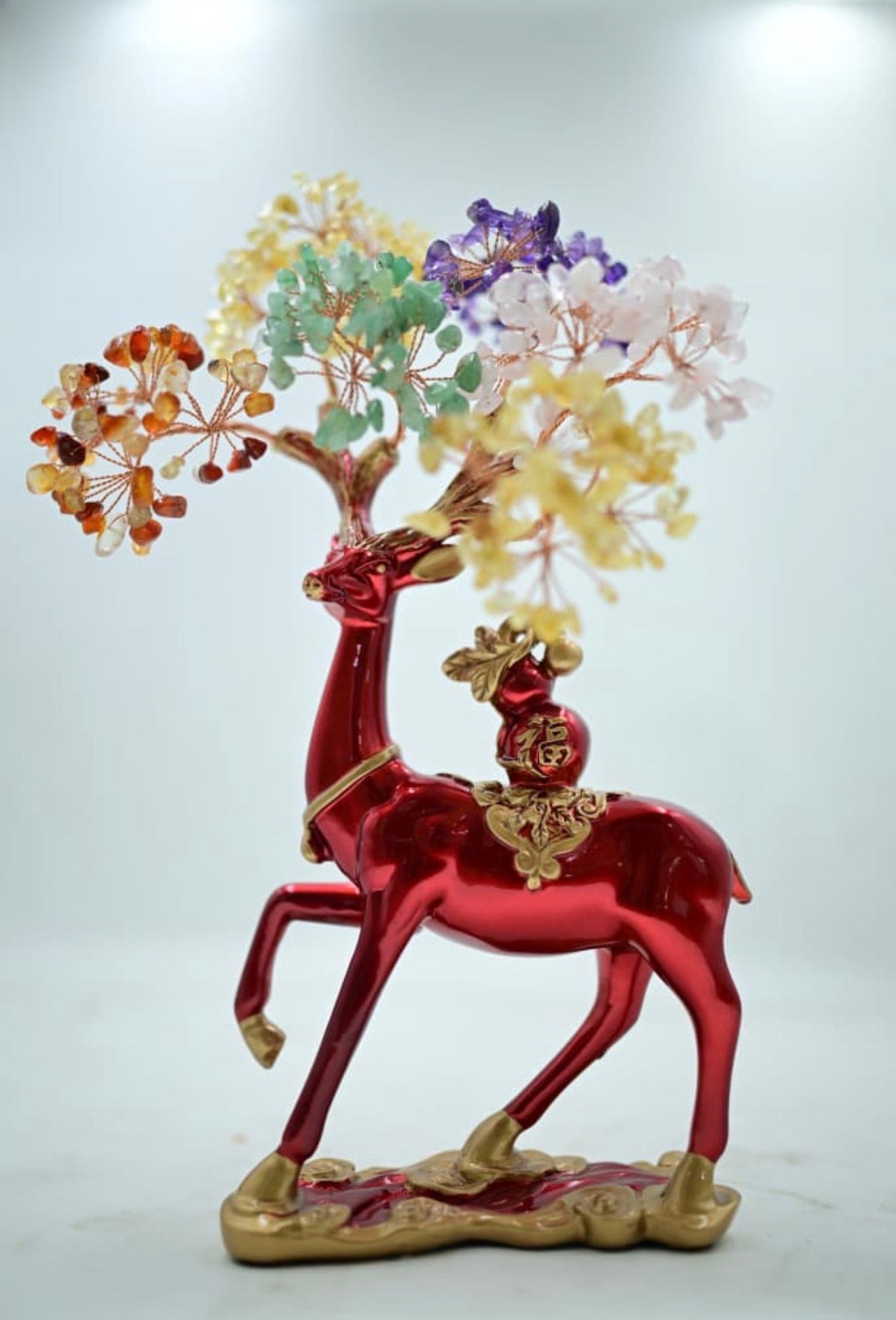Seven Chakra Crystal Tree on Red Deer Statue

Feng Shui Red Deer with Multi-Stone Crystal Tree