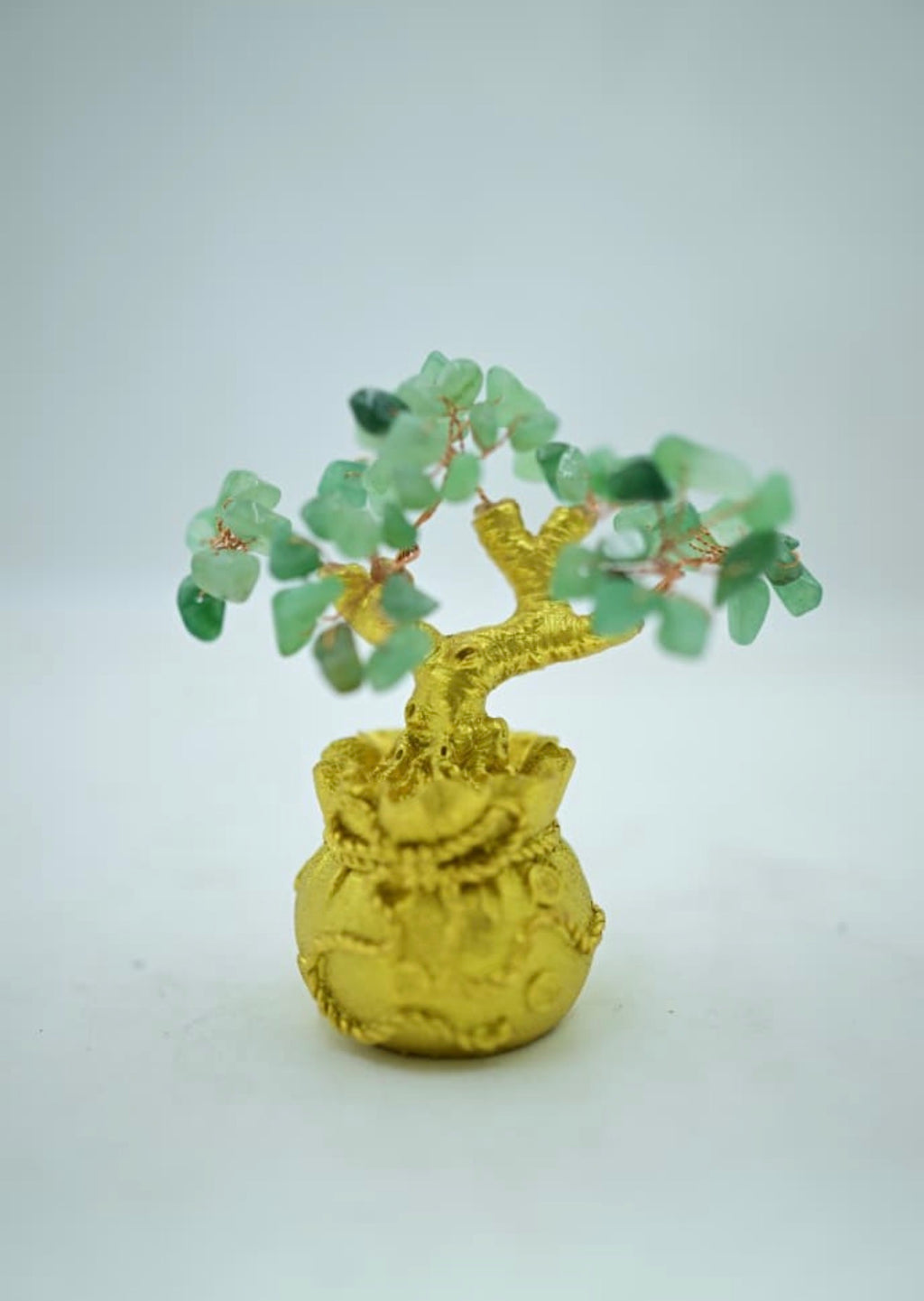 Amethyst Money Bag Tree, citrin, 7 chakar, pink quartz, green aventurine