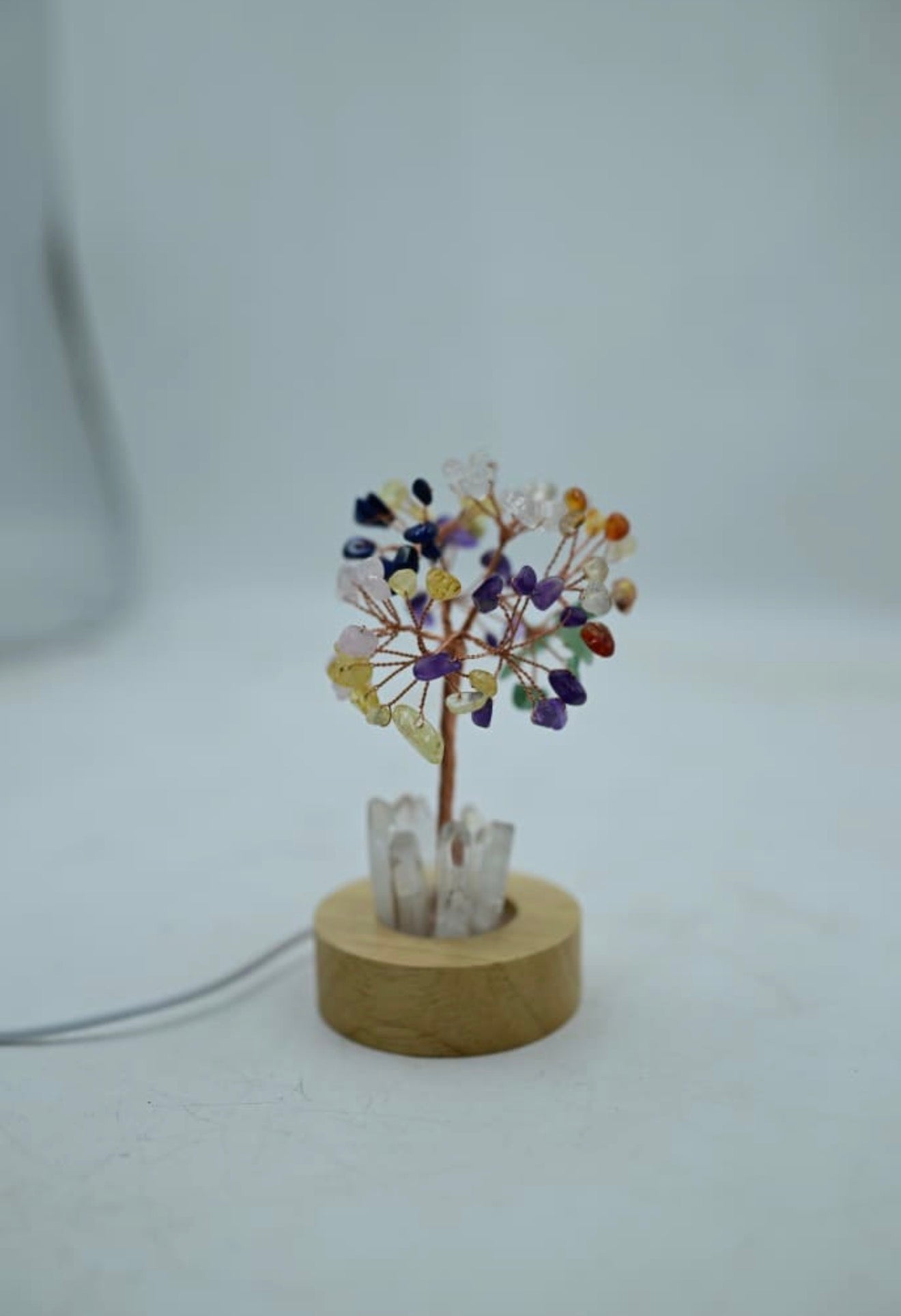 Seven Chakra Crystal Tree with LED Quartz Base
Bring balance, positivity and beautiful energy into your space