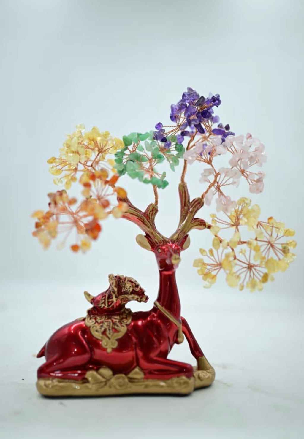 Seven Chakra Crystal Tree on Red Deer Statue

Feng Shui Red Deer with Multi-Stone Crystal Tree