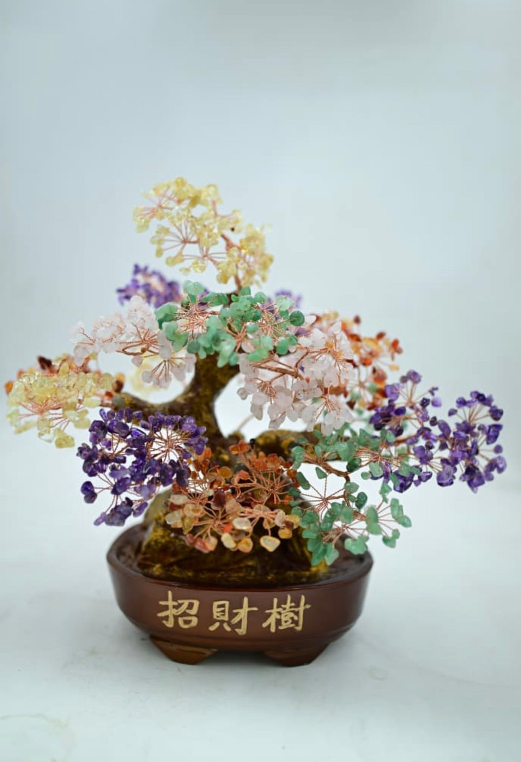 Amethyst Bonsai Crystal Tree

Citrine Bonsai Crystal Tree

Amethyst-Citrine Mix Bonsai Tree

Seven Chakra Bonsai Crystal Tree