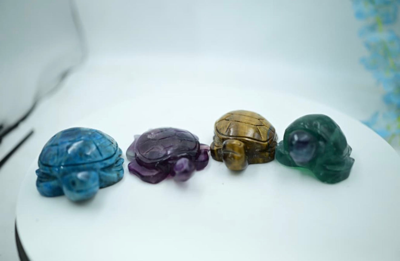 Crystal Turtle Carvings - A++