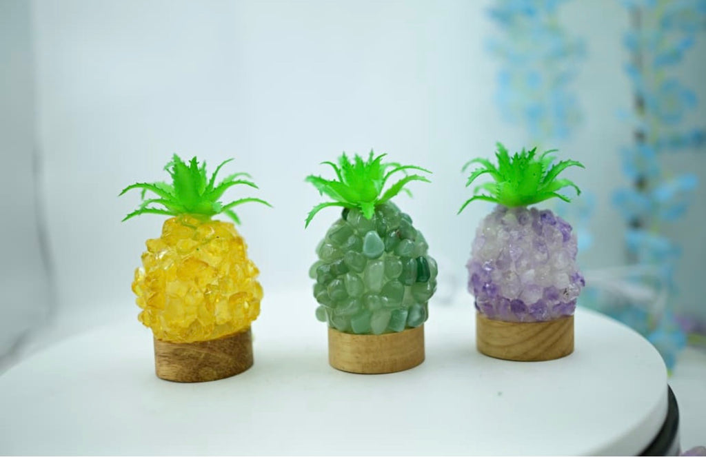 🍍 Crystal Pineapple Lamp – Premium Healing & Décor Piece
