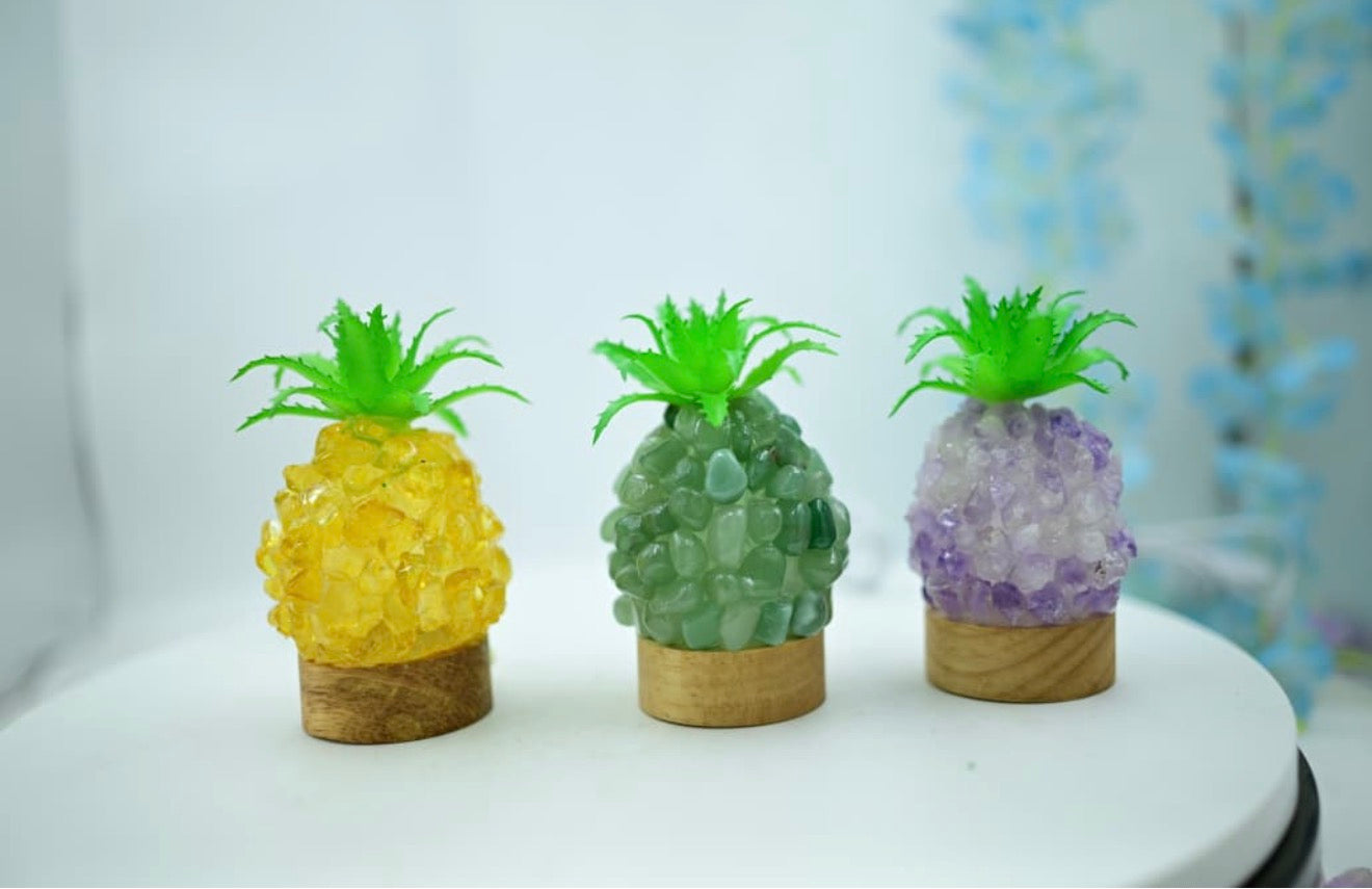 🍍 Crystal Pineapple Lamp – Premium Healing & Décor Piece