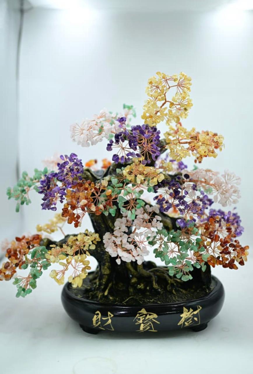 Multi Crystals Amythyst,Garnet,Citrin Trees