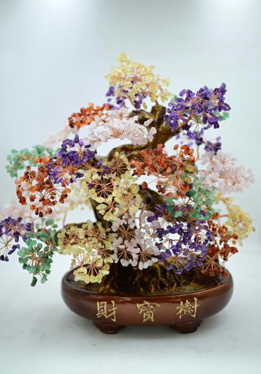Multi Crystals Amythyst,Garnet,Citrin Trees