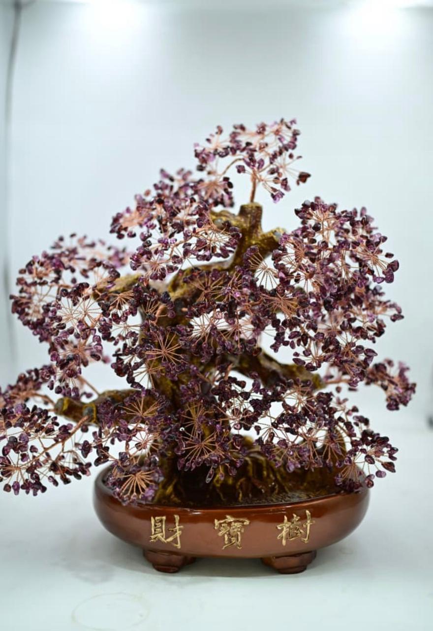 Multi Crystals Amythyst,Garnet,Citrin Trees